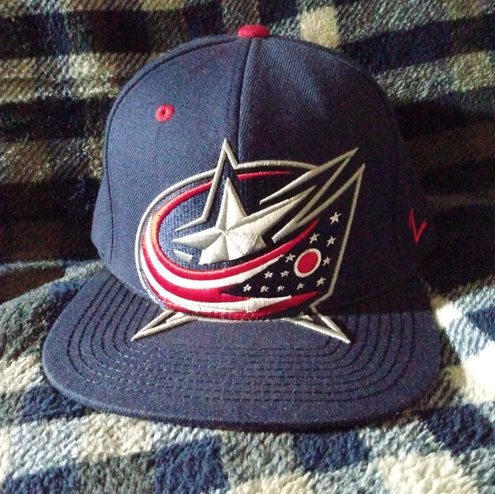 Columbus Blue Jackets Zephyr 90s Style Snapback Hat Cap Navy Blue NHL